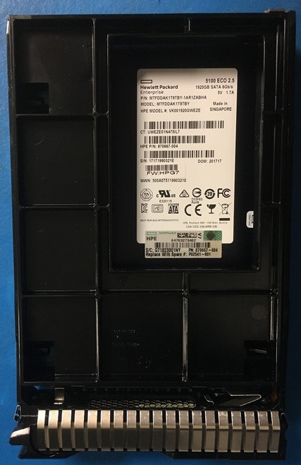 SPS-DRV SSD 1.92TB LFF SATA RI SCC Spcl - P02541-001