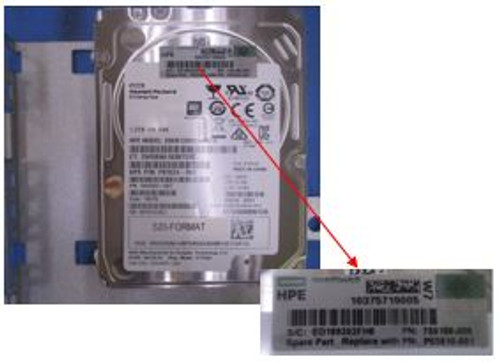 SPS-DRV 1.2TB SFF HDD 10K SS10000 SGT - P03810-001