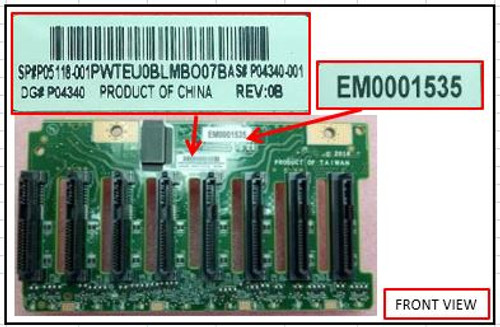 SPS-PCA; CL2800 8SFF HDD Backplane - P05118-001