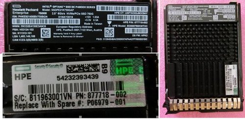 SPS-DRV SSD 750GB SFF NVMe x4 WI DS SCN - P06979-001 SPS-DRV SSD 750GB SFF NVMe x4 WI DS SCN - P06979-001