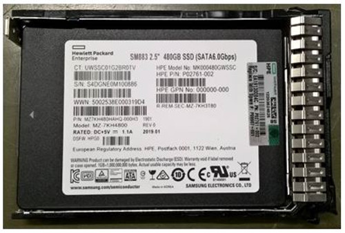 SPS-DRV SSD 480GB SFF SATA MU SC DS - P09907-001