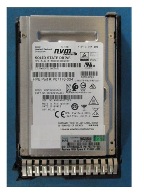 SPS-DRV SSD 6.4TB SFF NVMe x4 MU SCN DS - P10651-001 SPS-DRV SSD 6.4TB SFF NVMe x4 MU SCN DS - P10651-001