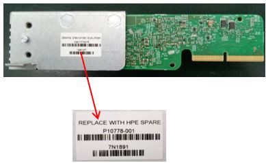 SPS- SFP+; Riser Card for V2 chassis - P10778-001