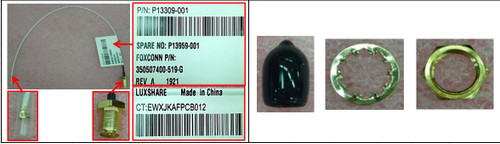SPS-Antenna cbl Card to MGT-C85; SMA JAC - P13959-001 SPS-Antenna cbl Card to MGT-C85; SMA JAC - P13959-001