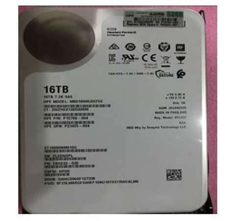 SPS-DRV HDD 16TB LFF SAS ISE He LP - P25245-001