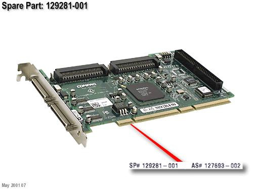 SPS-BD;64BIT;PCI;ULTRA3 SCSI - 129281-001 SPS-BD;64BIT;PCI;ULTRA3 SCSI - 129281-001