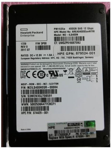 879386-001 - SPS-DRV 400GB SSD SAS 2.5 SFF SS8000 SM