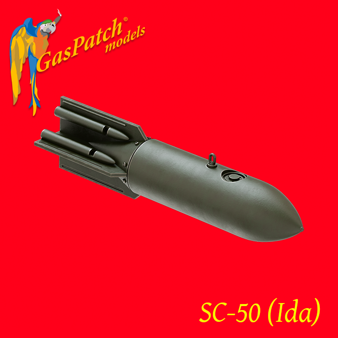 German Bomb WWII SC50  1/72  ((8 pieces)