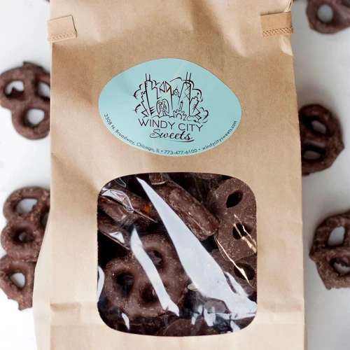 Dark Chocolate Covered Mini Pretzels