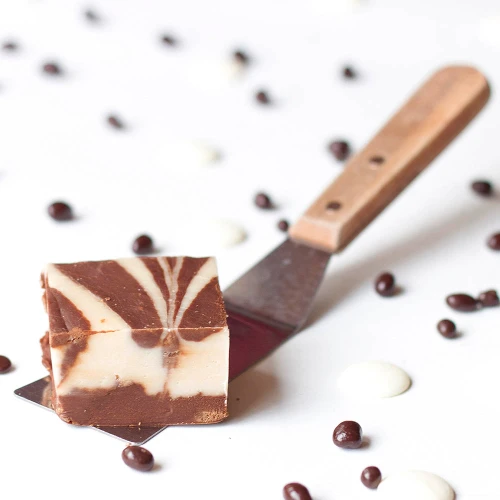 Handmade Chocolate & Vanilla Swirl Fudge