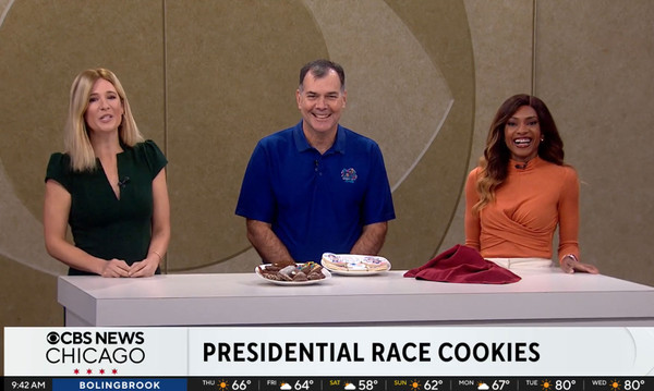 Windy City Sweets Presidential Cookie Campaign Featured on CBS News Chicago