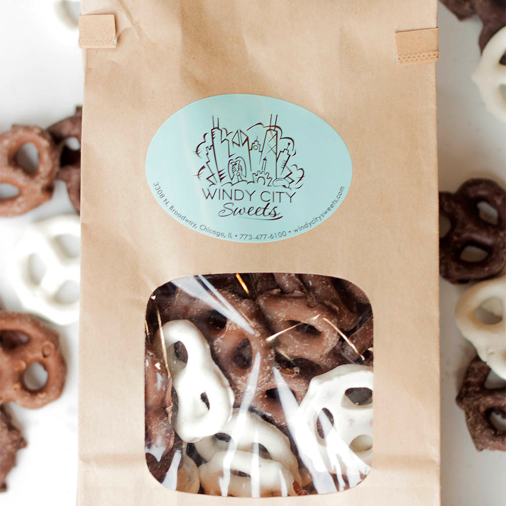 Assorted Chocolate Covered Mini Pretzels