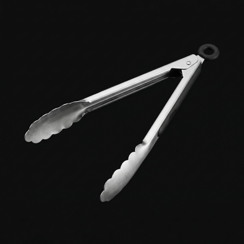 9 inch tongs displayed in the open position.