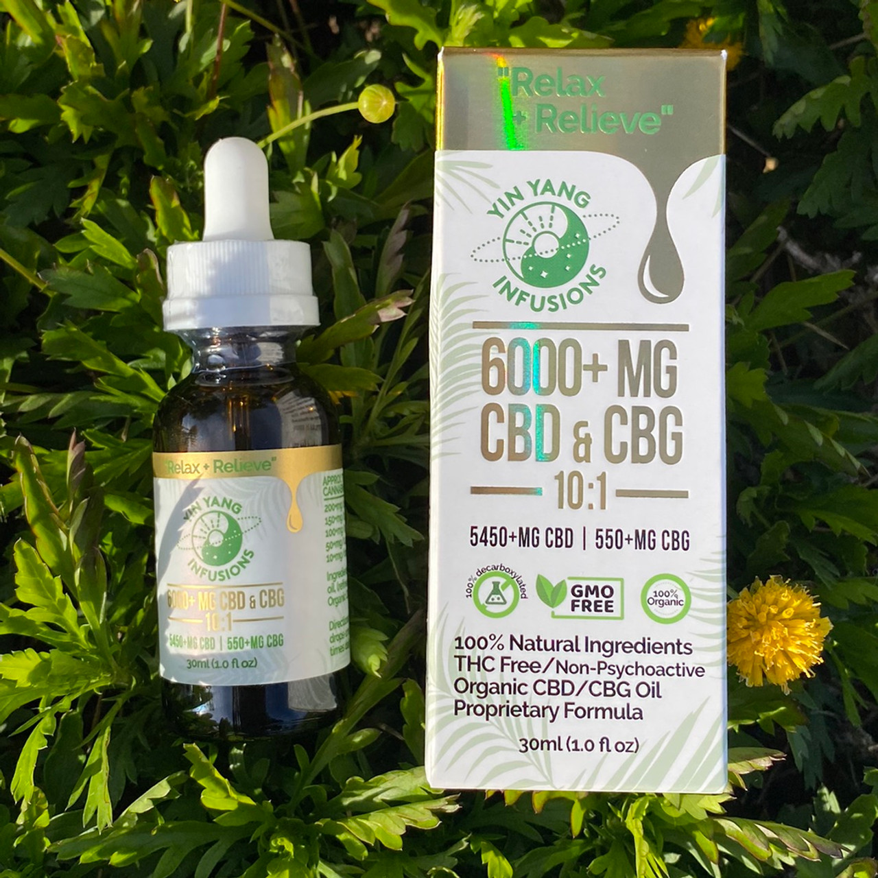 6000mg CBG + CBD Tincture by Yin Yang Infusions
