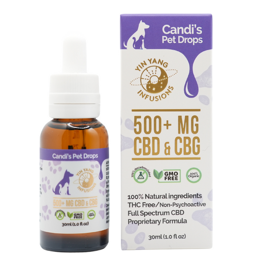 500mg CBD and CBG pet tincture