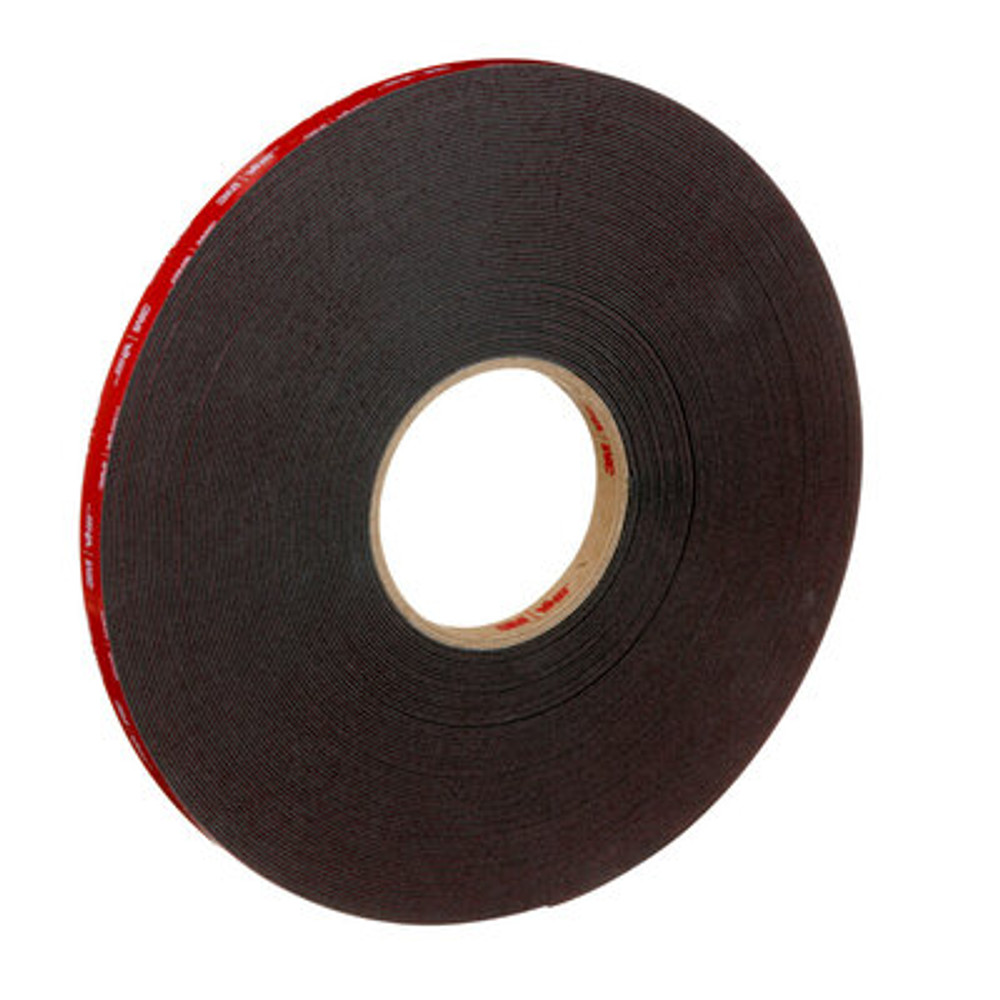 3M VHB Tape 5930, Black, 1/4 in x 72 yd, 32 mil, 36 Rolls/Case 96