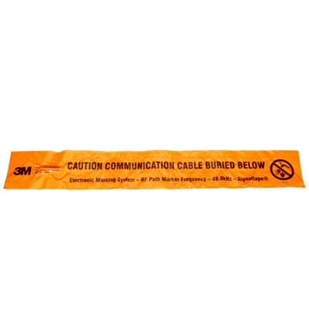 3M Electronic Marking System (EMS) Caution Tape 7901-XT, Orange, 6 in, Telecom