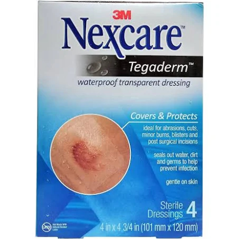 Nexcare Tegaderm + Pad Transparent Dressing W3589, 3 1/2 in x 6 in (9 cm x 15 cm) 94893
