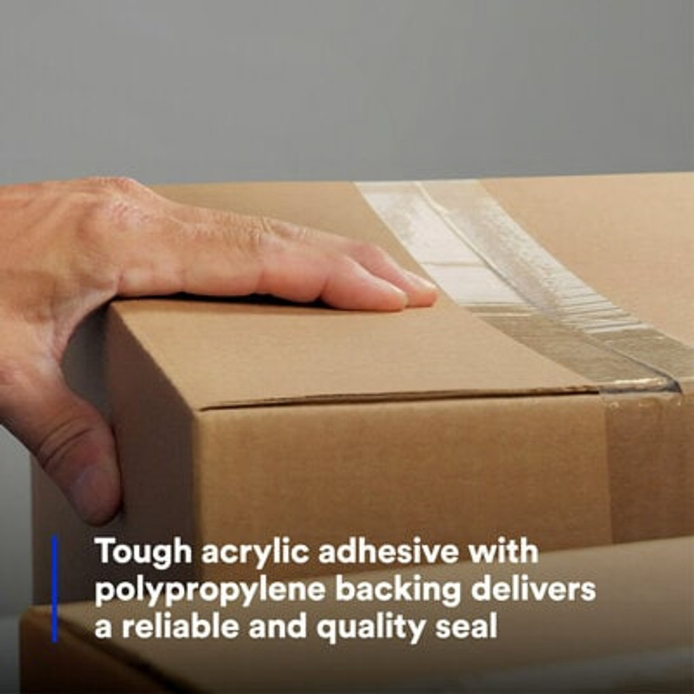 Scotch Box Sealing Tape 313, Clear, 48 mm x 50 m, 36 Rolls/Case