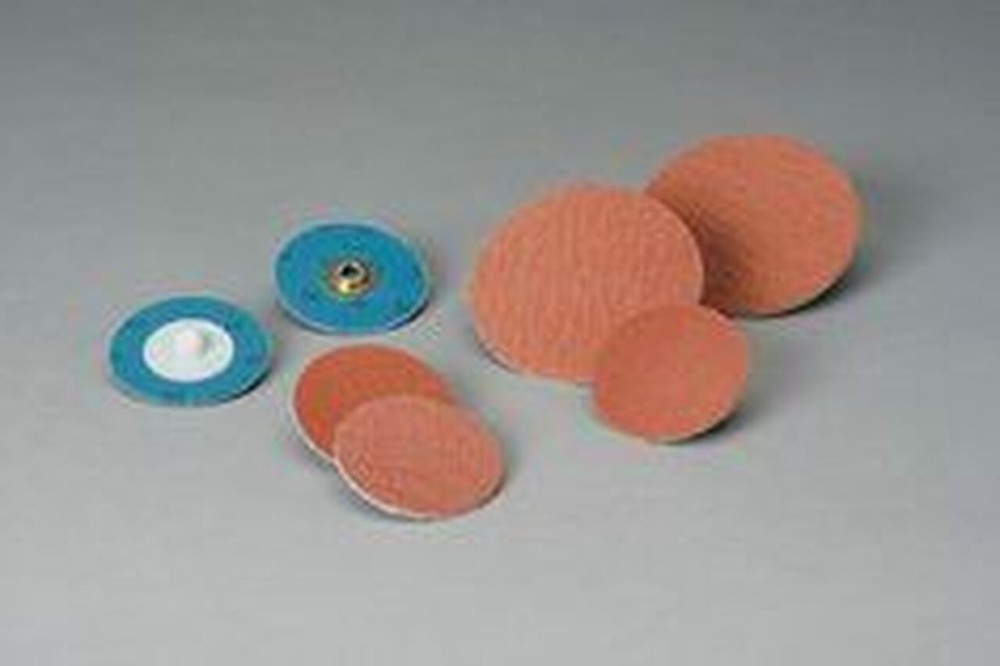 Standard Abrasives Quick Change Ceramic Pro 2 Ply Disc,500003, 60, TSM, Red,1 in, Die QS100NM, 100 per inner, 400 per case 88670