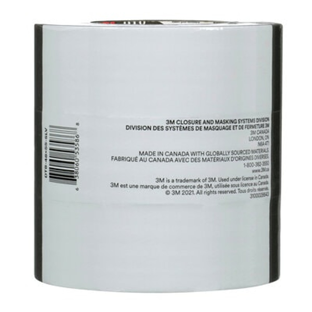 3M All Purpose Duct Tape DT8, Silver, 48 mm x 54.8 m, 8 mil, (3
Roll/Pack) 24 Roll/Case