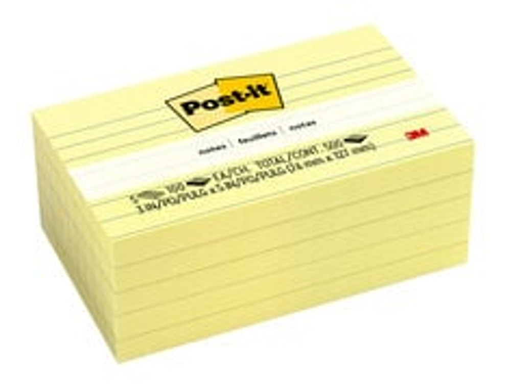 Post-it Notes 635-5PKSS, 3 in x 5 in (76 mm x 127 mm) 70736