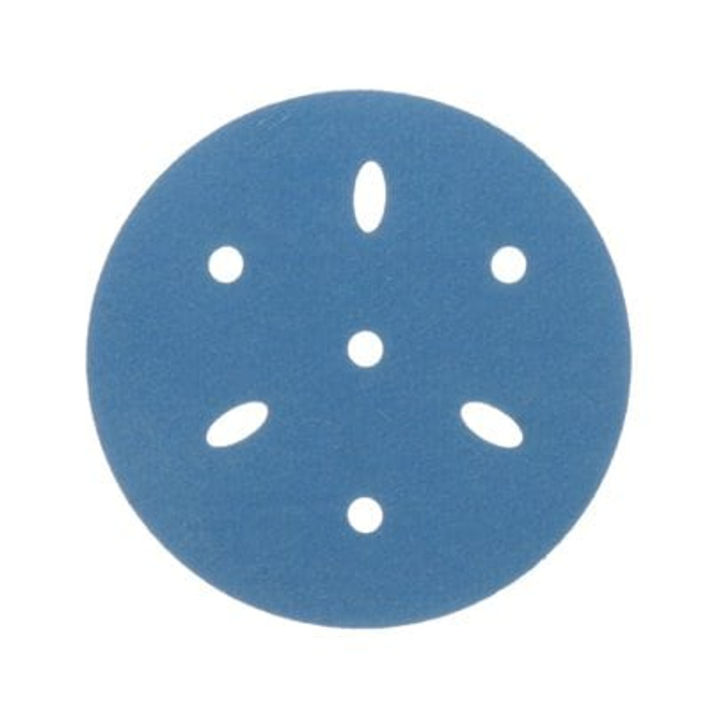 3M Hookit Blue Abrasive Disc Multi-hole, 36151, 3 in, 400