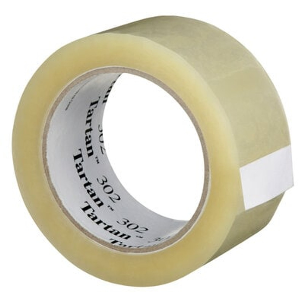 Tartan Box Sealing Tape 302, Clear, 48 mm x 100 m, 36 Rolls/Case