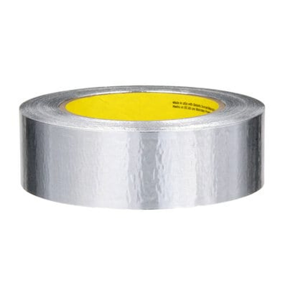 3M Aluminum Foil Tape 425, LT80, Silver, 1 1/2 in x 60 yd, 4.6 mil, 16Rolls/Case 40709