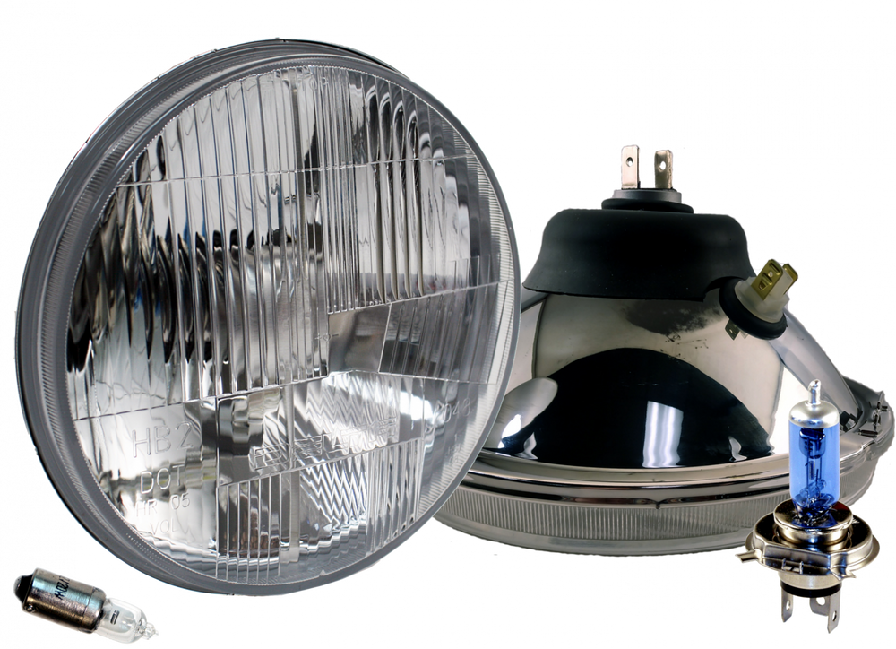 DOT Compliant 7" Xenon Headlights with City Lights (PAIR)