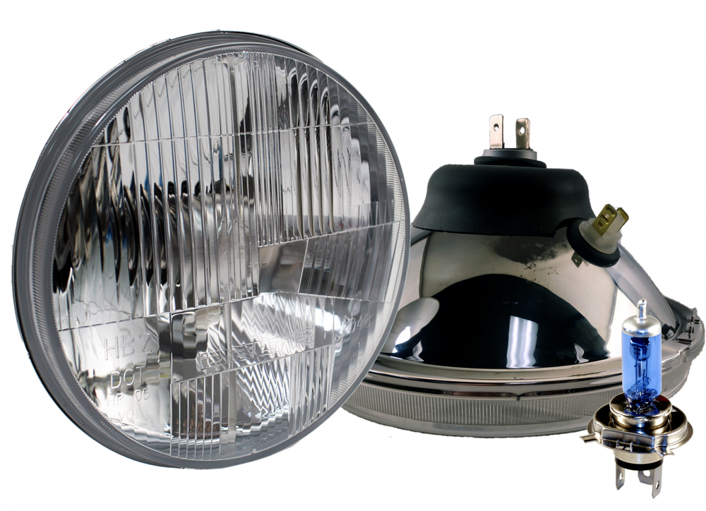 DOT Compliant 7" Xenon Headlights with City Lights (PAIR)