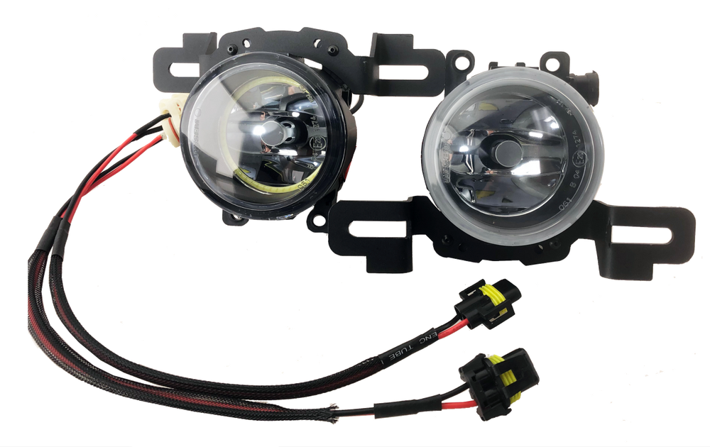 3088 Series 3.5" LED JEEP JL Fog Light Kit with White Halo for Metal Bumper (PAIR)