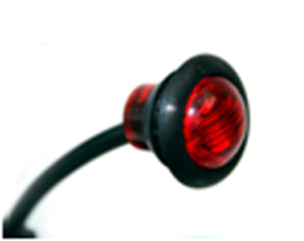 LED 3/4" Round Stop Light (Red) w/ wire leads (PAIR)