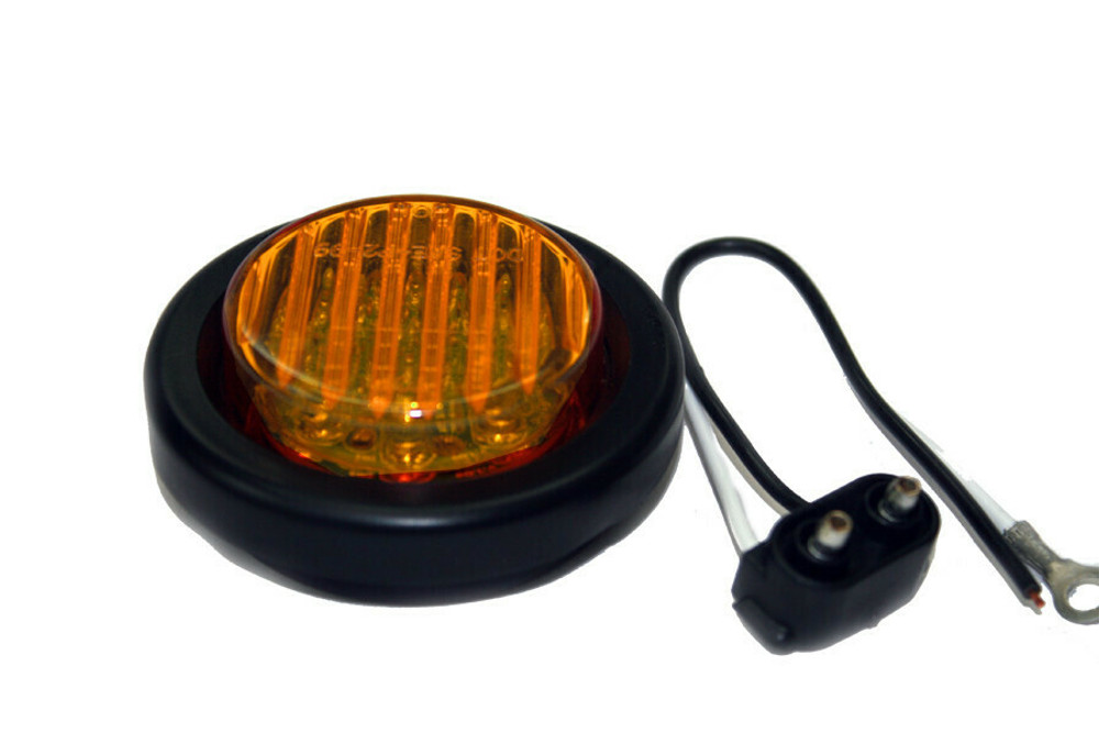 LED 2.75" Round Clearance Light (Amber) w/ wire leads (PAIR)