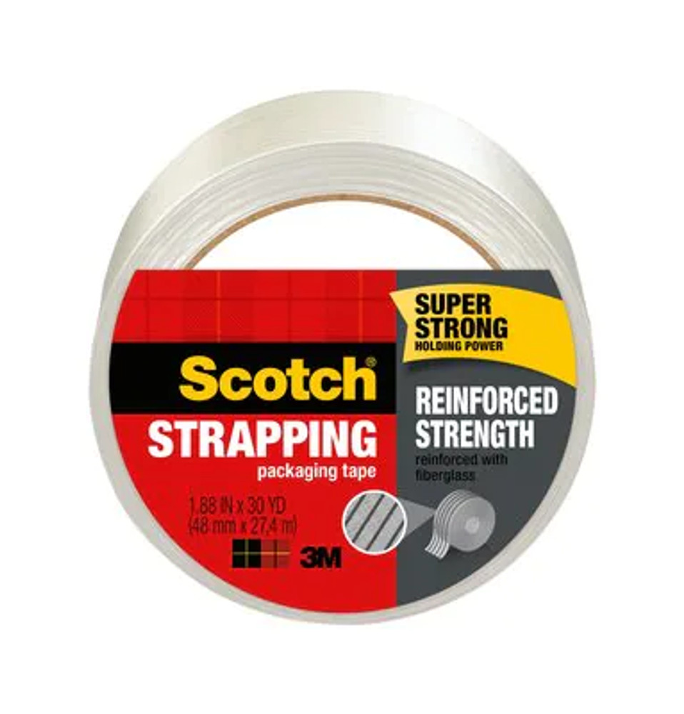 Scotch Reinforced Strength Shipping Strapping Tape 8950-30-E, 1.88 in x 30 yd (48 mm x 27.4 m) 99821