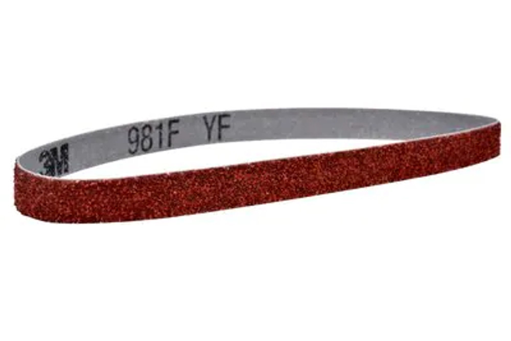 3M Cubitron II Cloth Belt 981F, 40+ YF-weight, 2 in x 60 in, Film-lok, Single-flex