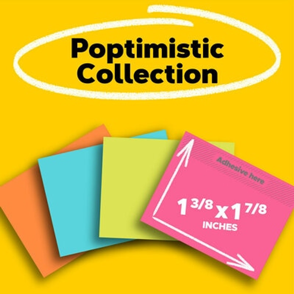Post-it Notes 653-18AU, 1 3/8 in x 1 7/8 in (34.9 mm x 47.6 mm) Cape Town Colors