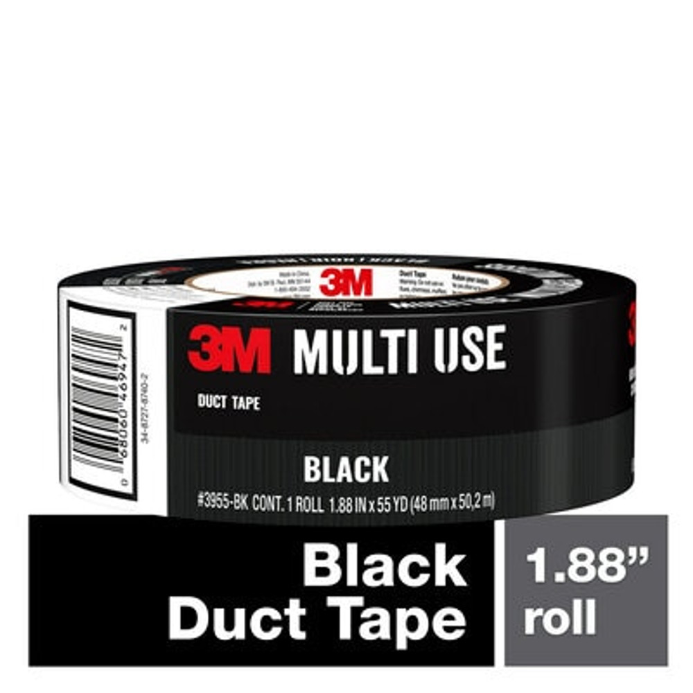 3M Black Duct Tape 1.88 in x 55 yd