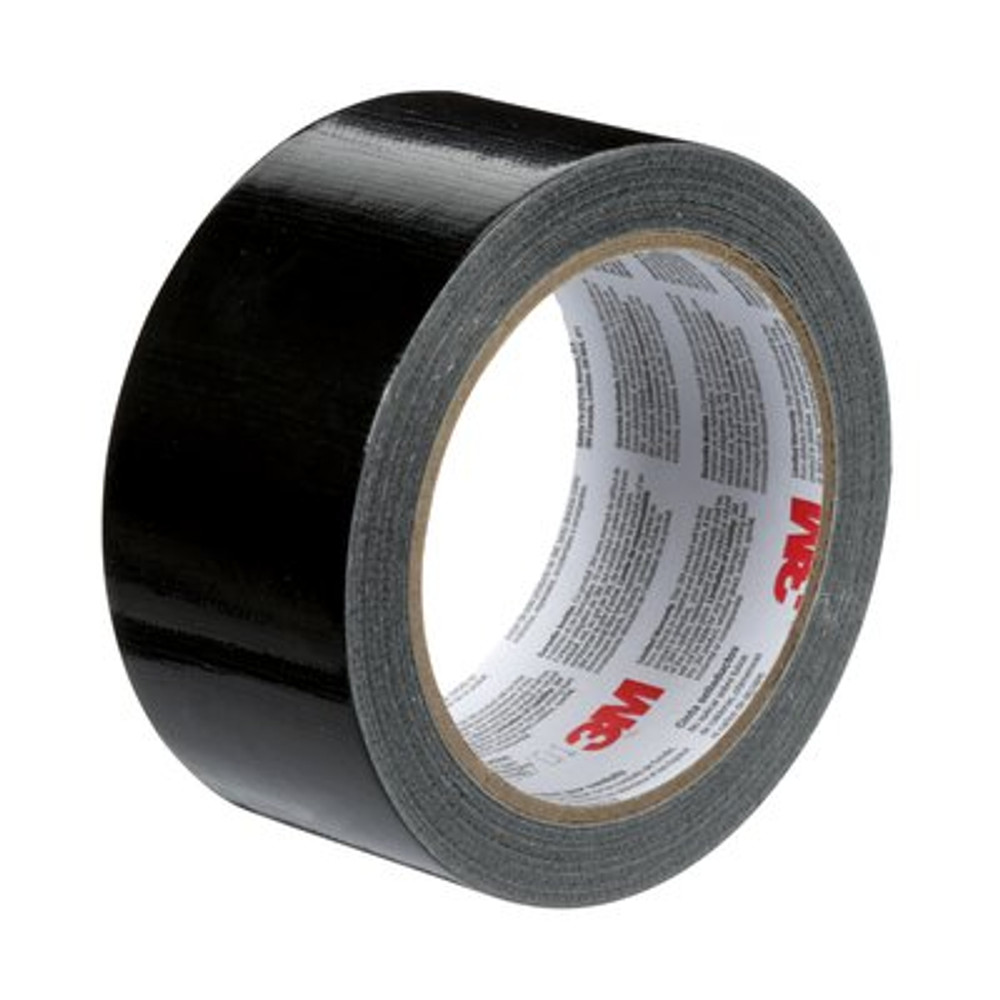 3M Black Duct Tape 3955-BK, 1.88 in x 55 yd (48 mm x 50.2 m), 9 rls/cs 46947