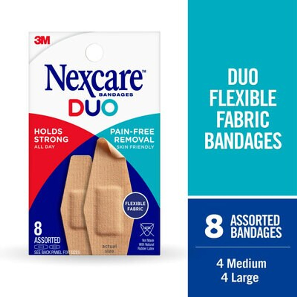 Nexcare DUO Bandages DSA-8CP, Convience Pack, 8ct 22302