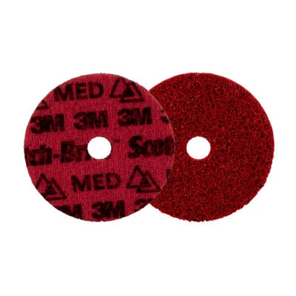 Scotch-Brite Precision Surface Conditioning Disc, PN-DH, Medium, 4 IN x 5/8 IN