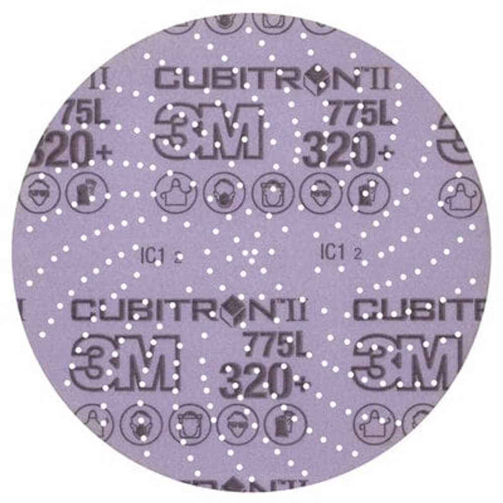 3M Xtract Cubitron II Film Disc 775L, 320+, Precision Shaped Ceramic Grain