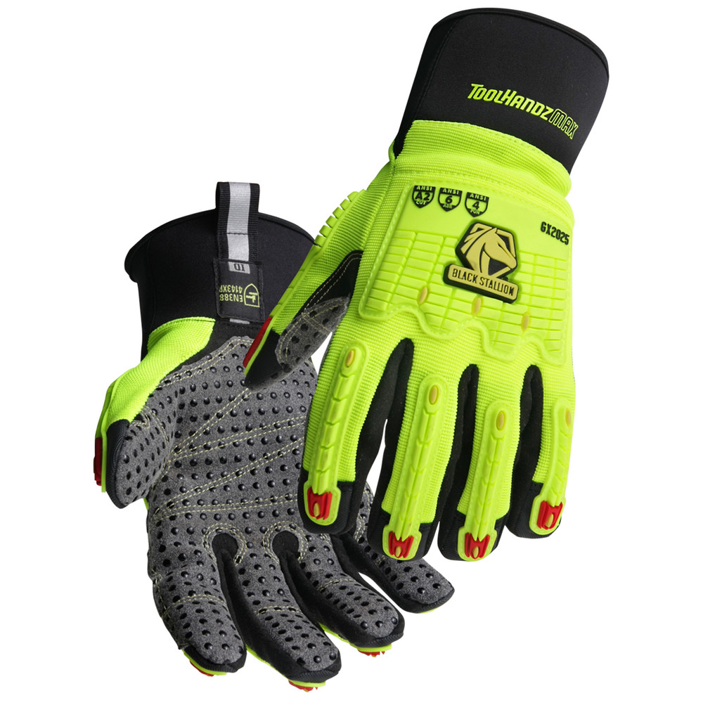 Black Stallion Tool HANDZ MAX CUT A2 DOTTED PALM MECHANIC'S GLOVES, COLOR YB, Size 2XL, COLOR YB, Size 2XL | Yellow