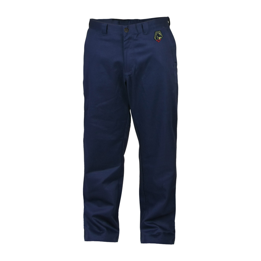 Black Stallion 9 oz NAVY Flame Resistant Cotton 32" PANTS - NFPA 2112, NFPA 70E, COLOR NV, Size 48W