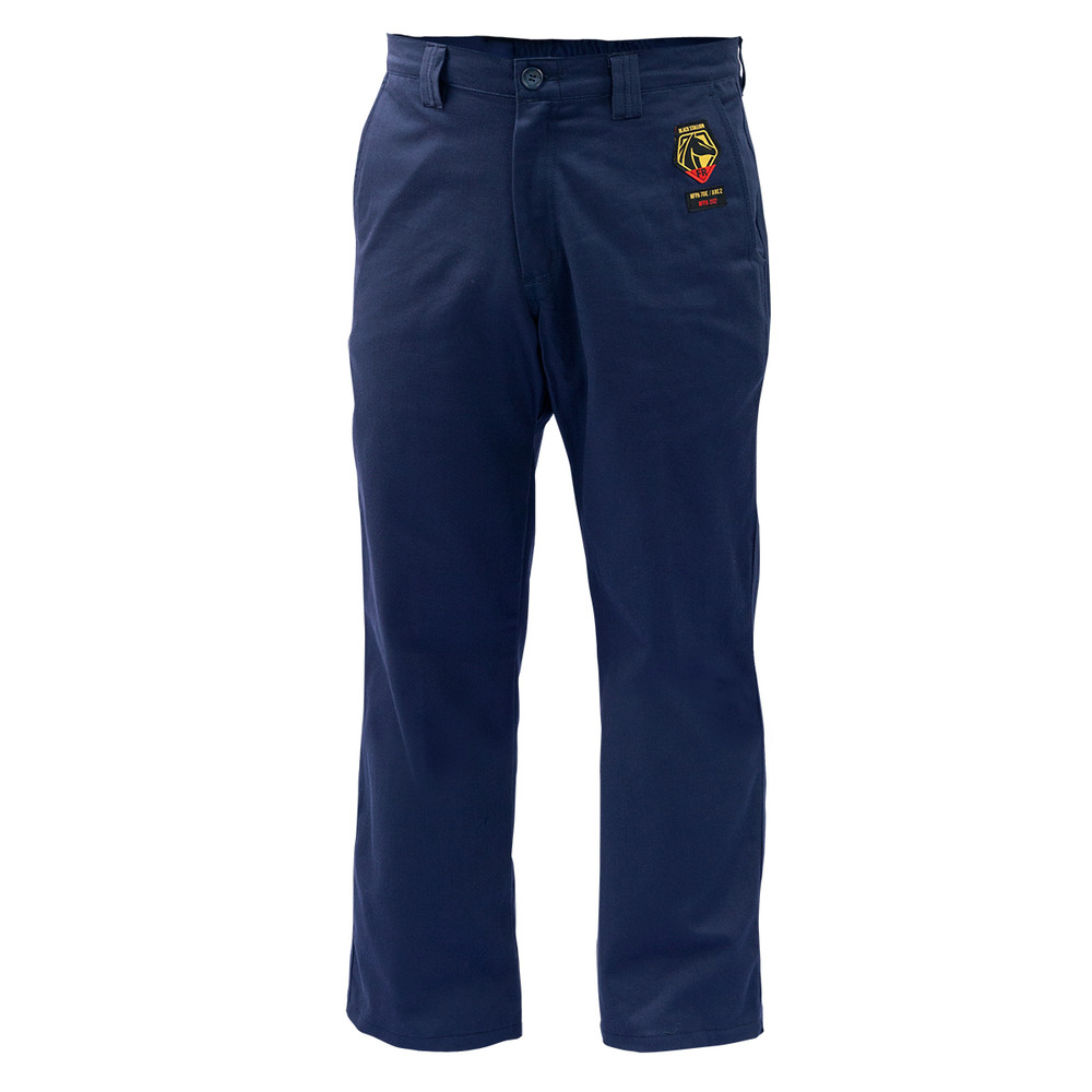 Black Stallion FLAME-RESISTANT 88/12 COTTON PANTS 34W X 32I, COLOR NV, Size 34W | Navy