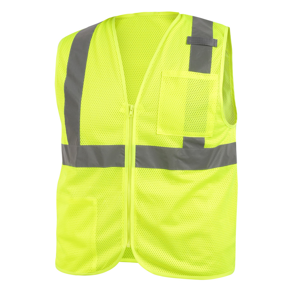 Black Stallion CLASS 2 STANDARD POLYSTER HI-VIS SAFETY VEST () Size 2XL | LIME