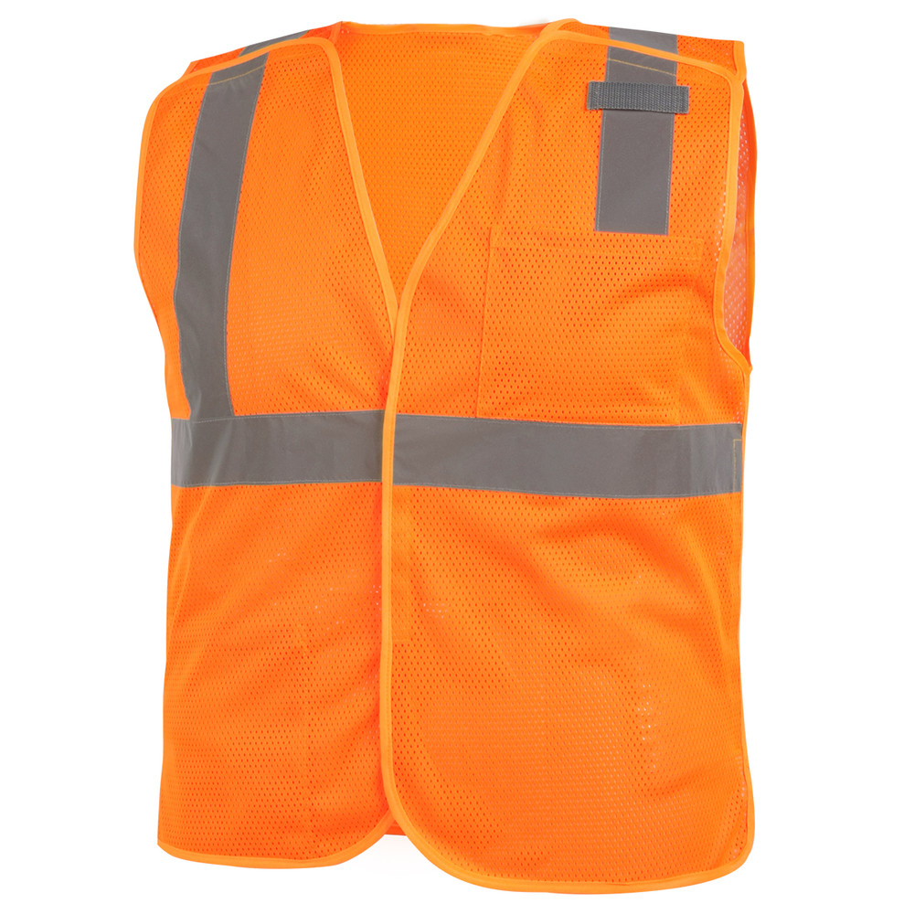 Black Stallion CLASS 2 BREAKAWAY POLYESTER HI-VIS SAFETY VEST () Size 5XL | ORANGE