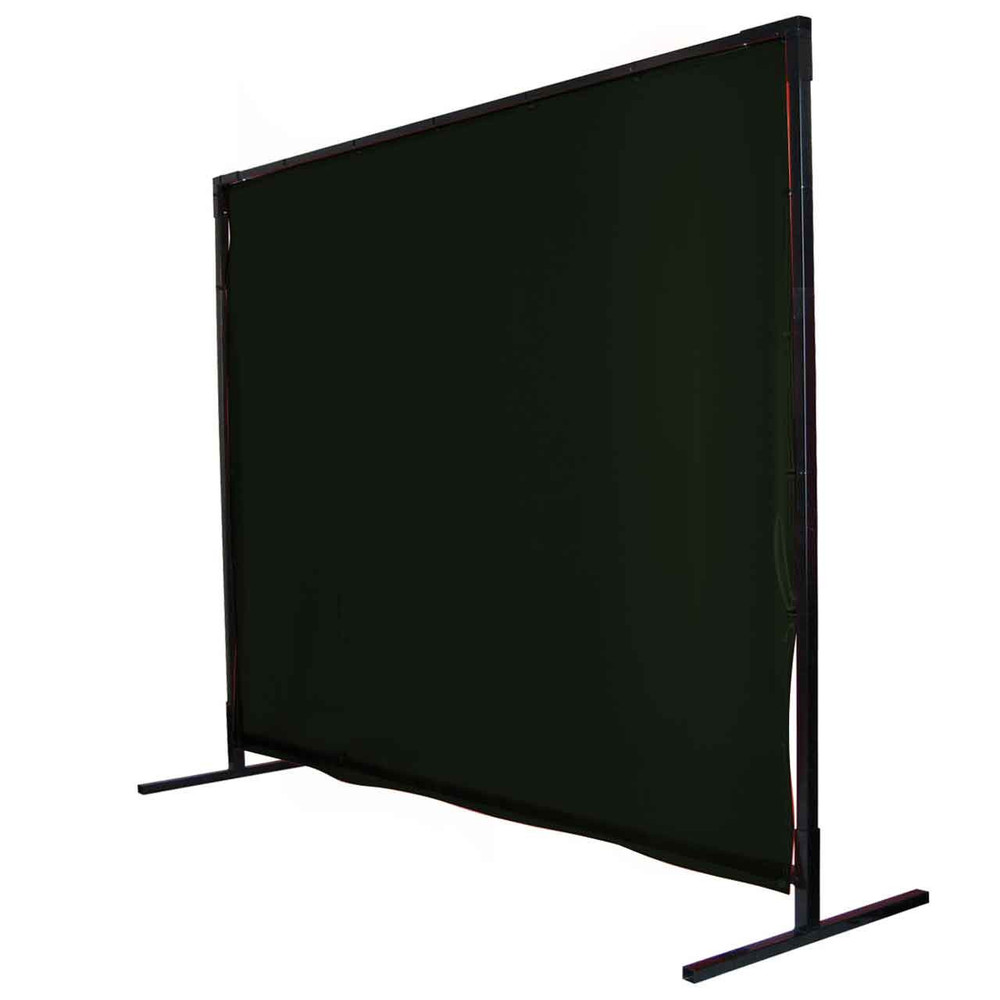 Black Stallion 14 mil 6' X 10' Green SAF-VU 1 PANEL WELDING SCREEN & QUICKFRAME SET, Size 5160SQ