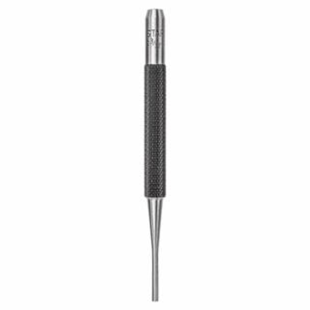 Drive Pin Punches, 4 in, 3/32 in tip, Steel