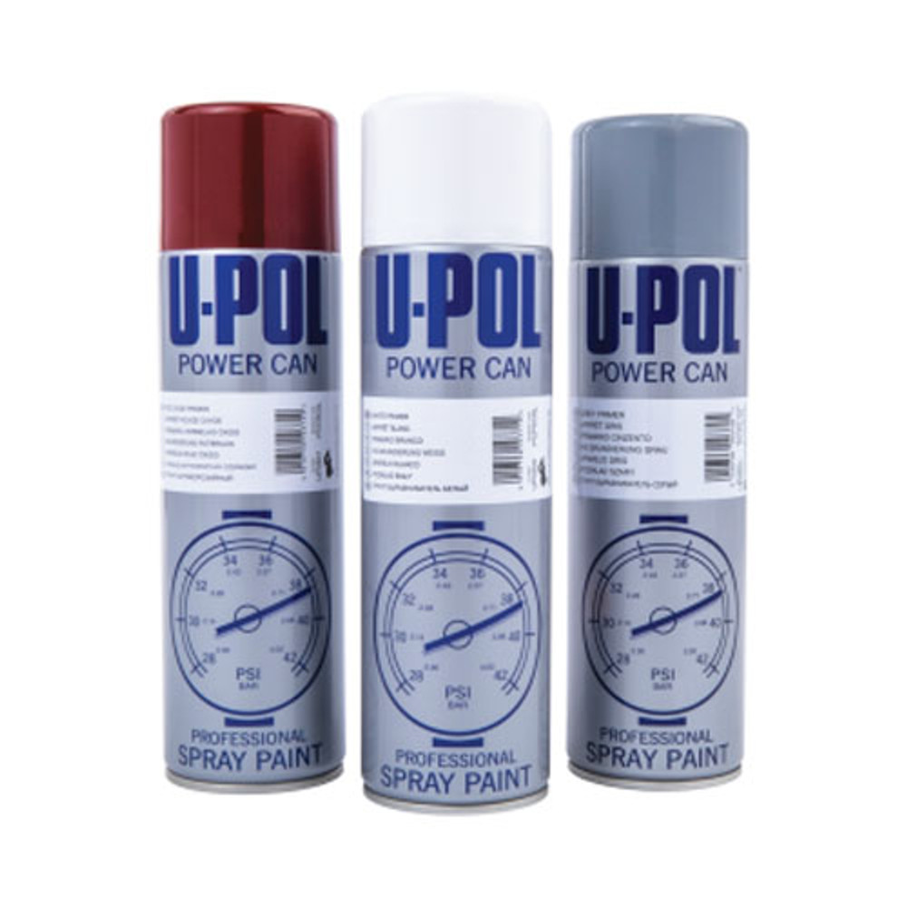 Power Can Professional Spray Paint Aerosols - Satin Black